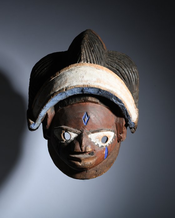 雕塑 - 格莱德约鲁巴面具 - 尼日利亚