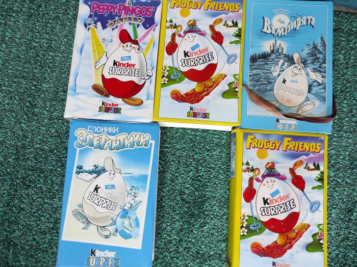 Colecție tematică - 5x Set jucării de colecție 1993 - Kinder Ferrero