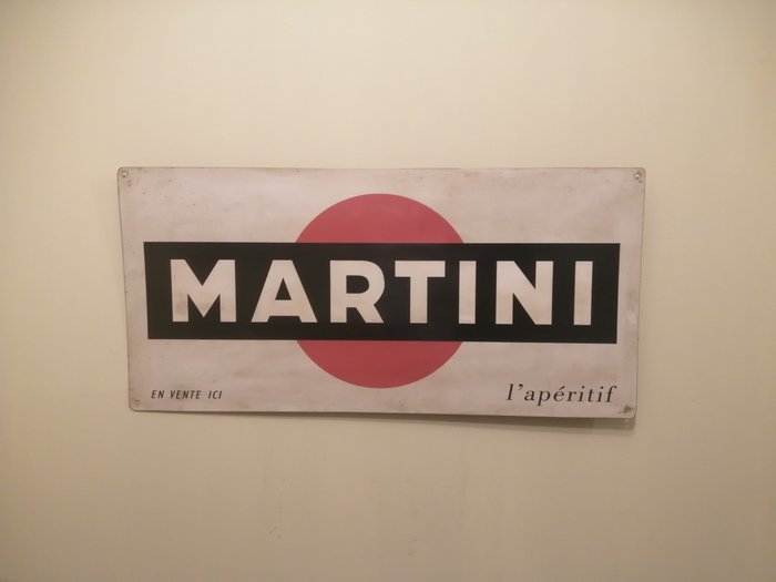 Martini Martini - Werbeschild - Martini - Eisen (Gusseisen/ Schmiedeeisen)