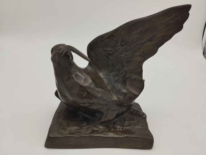 Pethorain - Sculpture, Becasse - 20 cm - Bronze