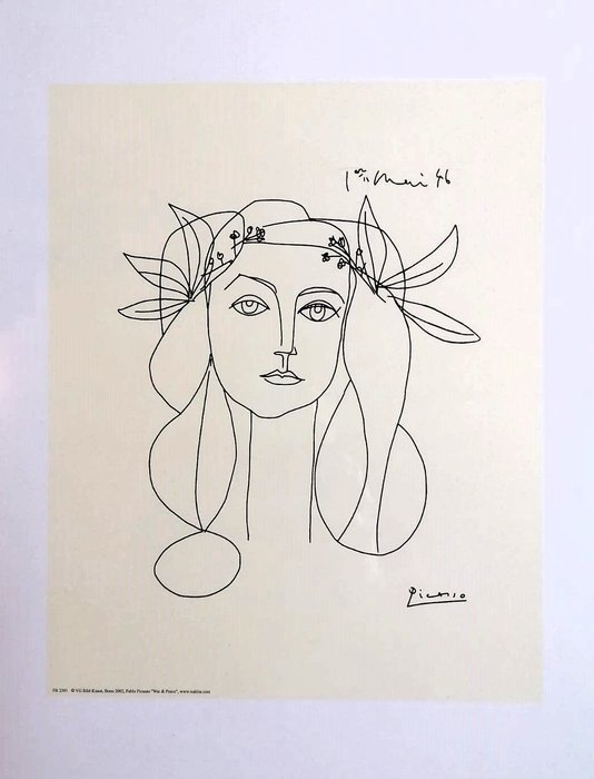 Pablo Picasso (after) - WAR & PEACE (1951) - década de 1950
