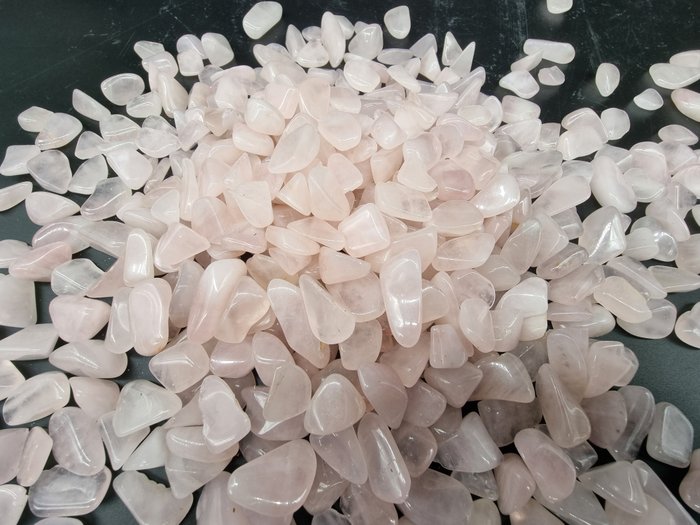 Rose Quartz Crystal - tumlede sten rosenkvarts- 1 kg