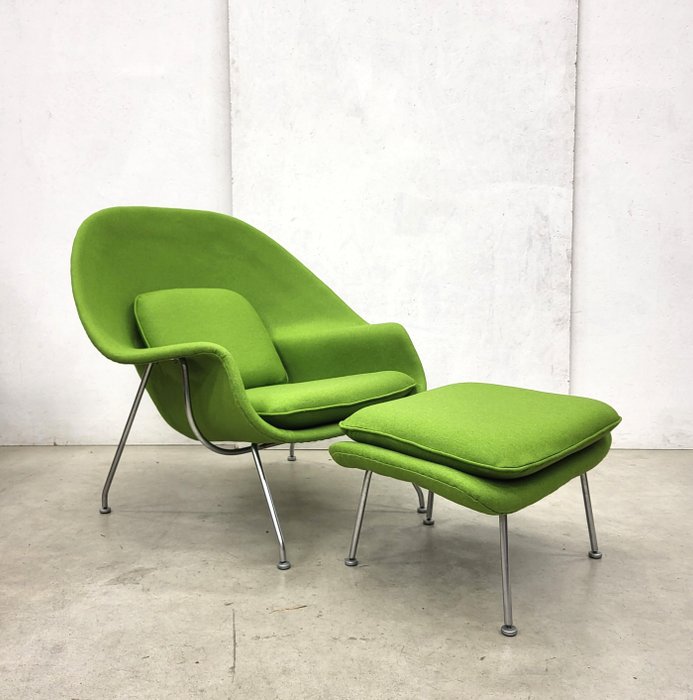 Knoll - Eero Saarinen - Lounge-stol (1) - Womb Chair - Bomull