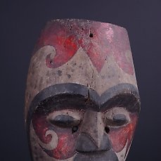 Topeng Jahat (Schrikwekkend masker) – Kalimantan – Bahau Dayak – Indonesië