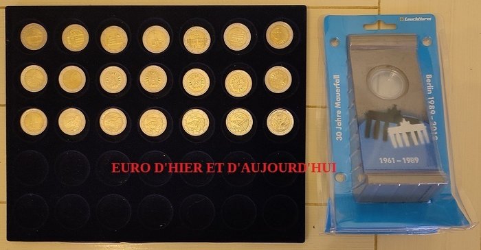 德国. 2 Euro / Accessories 2009/2024 (22 items)  (没有保留价)