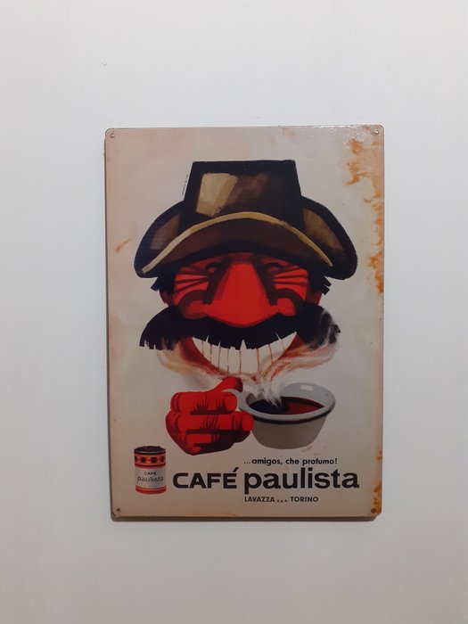 Caffè Lavazza s.p.a. Torino Armando Testa - Reklámtábla (1) - Vas (öntött/kovácsolt)