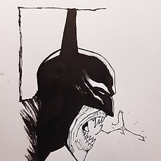 Brent Peeples - 1 Original drawing - Batman - Batman Vampire - Original Artwork - 2022 Comic Art