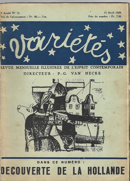 P.-G. Van Hecke(ed.) - Variétés (4 issues) - 1928-1929