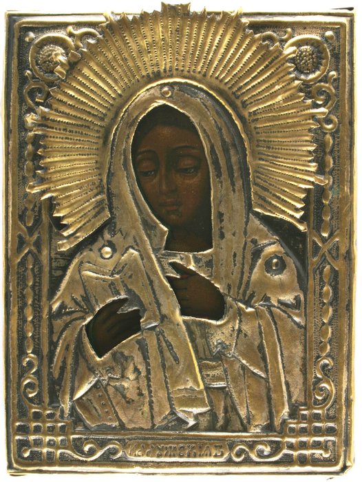 Icona - Rara Madre di Dio Kaluzhskaya - Legno