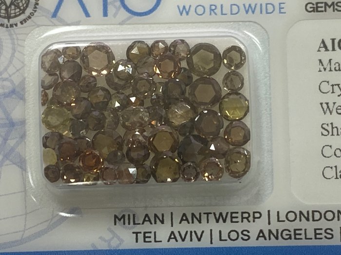 66 pcs Diamanter - 4.99 ct - rossnitt - Mix colors - I1, SI1, SI2, SI3, VS2, No Reserve Price
