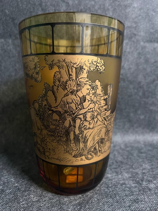 Grand Prunk mug vase Bohemia Haida - Oertel Glas Haida 1869 - Jarra  - Vidro