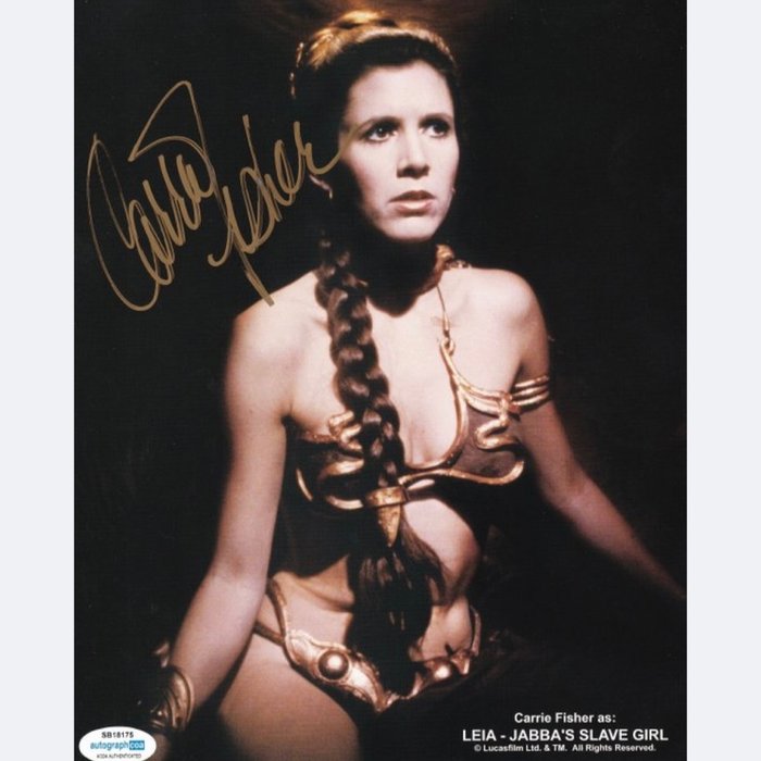 Star Wars - Signed by Carrie Fisher (+) (Princess Leia)