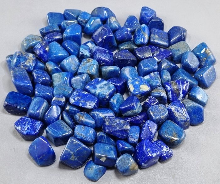 Lapis Lazuli Goud nuggets - Hoogte: 25 mm - Breedte: 15 mm- 1020 g - (90)
