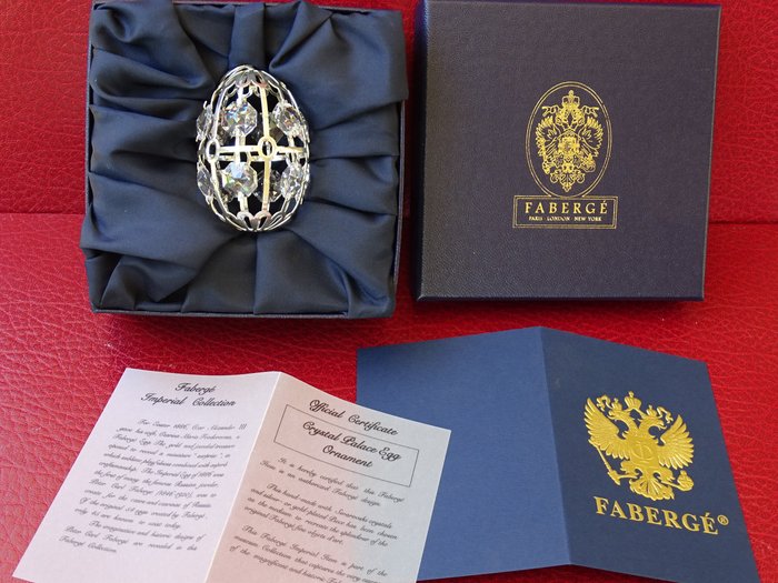 Statue - House of Fabergé - Napoleonic Imperial ornament Egg - Original box included - Metall