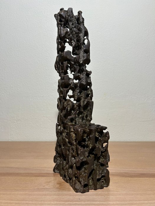 Urano Palma (1936-2010) - Szobor, Attesa - 29 cm - Bronz