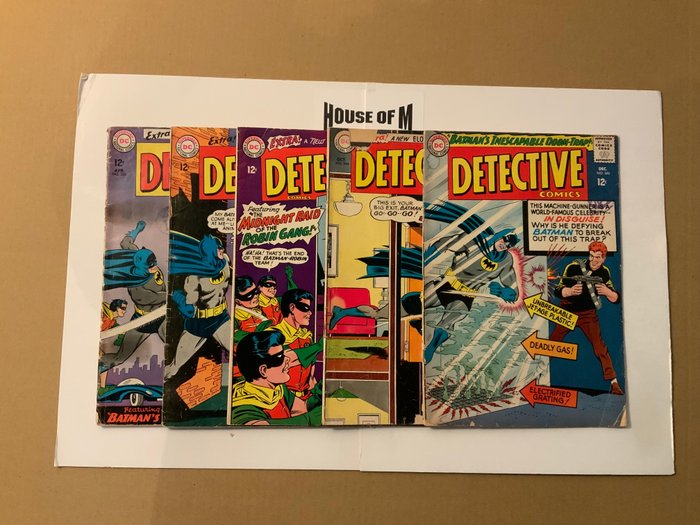 Detective Comics (1937 Series) Featuring Batman # 338, 340, 342, 344 & 346 - Silver Age Gems! - 5 Comic collection - 第一版 - 1965/1967