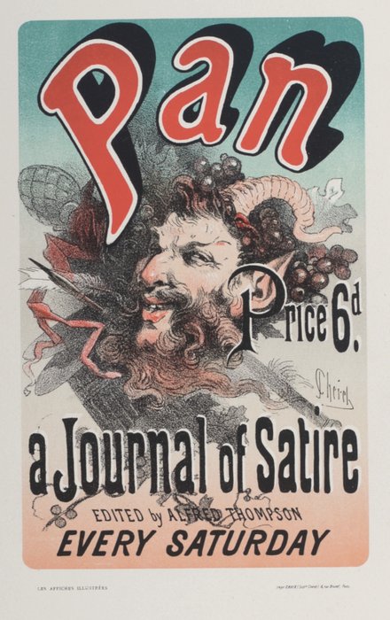 Jules Chéret (1836-1932) - Pan, A Journal of Satire