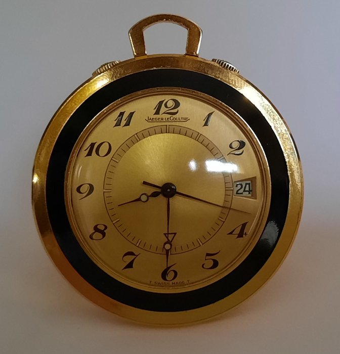 Relógio de viagem - Jaeger LeCoultre Memovox Caliber 911/Ref11003/3 - Arte déco - Banhado a ouro - 1970-1980