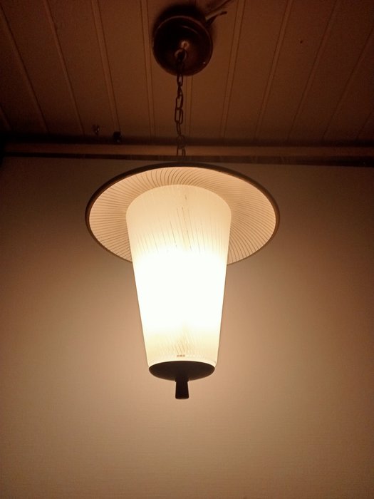 Plafondlamp (1) - Glas, Metaal