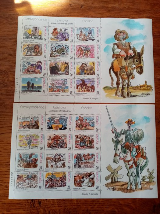 Spanien 1980/2000 - Satz neuer spanischer Briefmarken - yvert