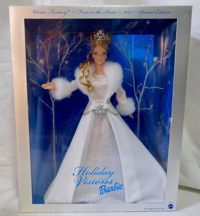 Mattel  - 芭比娃娃 2003 Barbie Holiday Visions Magia delle Feste Prima della Serie Edizione Speciale - 2000-2010 - 中國