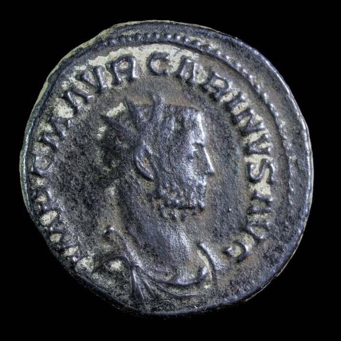 Rooman imperiumi. Carinus (AD 283-285). Antoninianus Lugdunum  - AEQVITAS AVGG