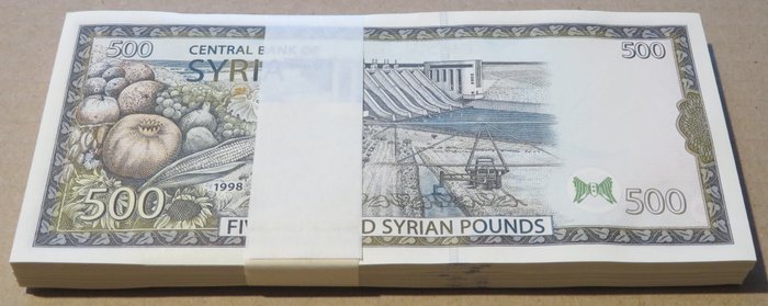 Syria. - 100 x 500 Pounds 1998 - Pick 110c