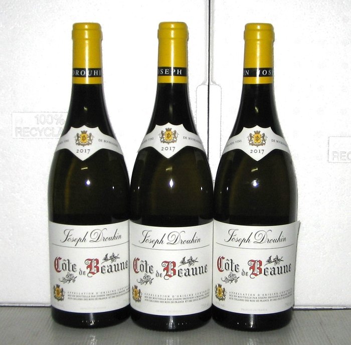 2017 Côte de Beaune (White) - Domaine Joseph Drouhin - Burgundia - 3 Bottles (0.75L)