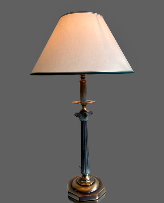 Lampă  de masă - Alamă, Metalic