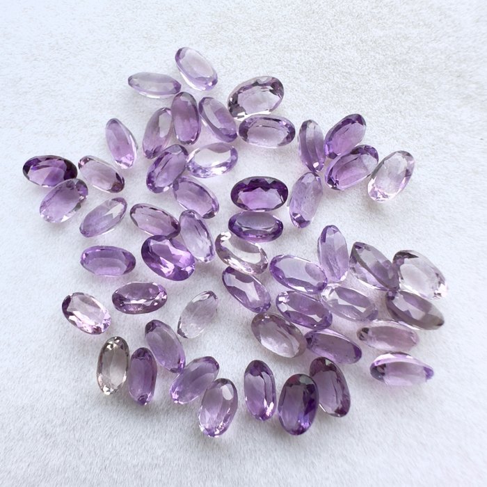 50 pcs Fioletowy Ametyst - 20.38 ct