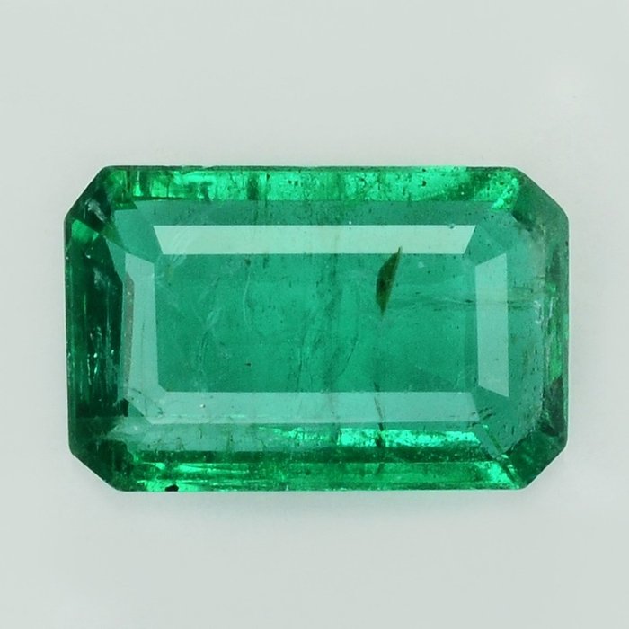 1 pcs Grøn Smaragd - 1.08 ct