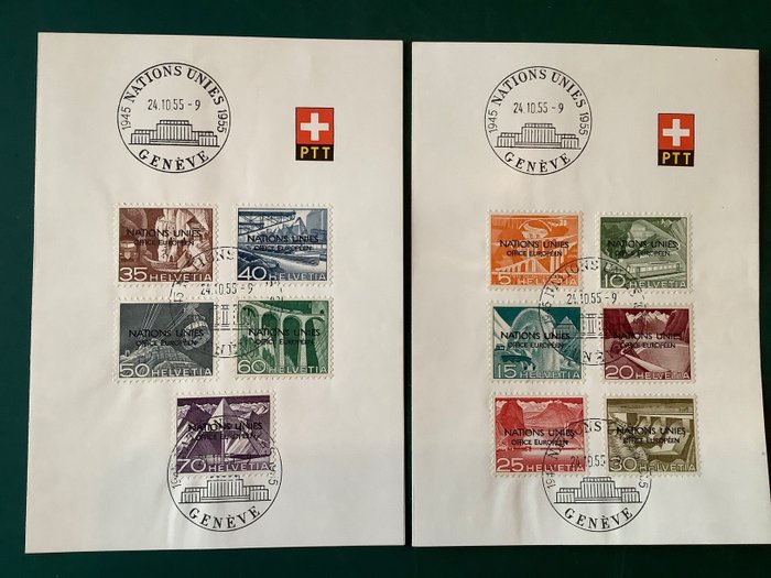 Sveits 1950 - FN på minnekart - Michel 1/11