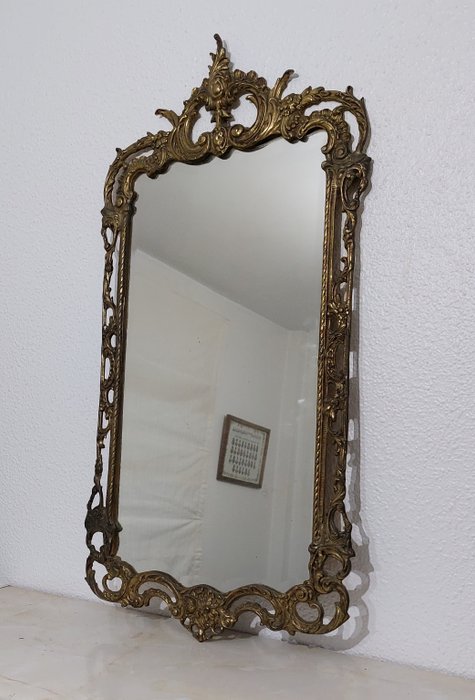 Oglindă  - bronz, cristal