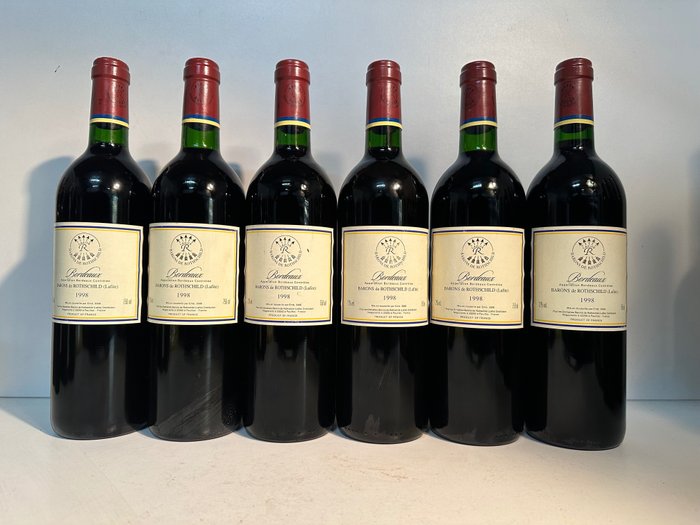 1998 Bordeaux Barons de Rothschild (Lafite) R - Bordeaux - 6 Bottiglie (0,75 L)