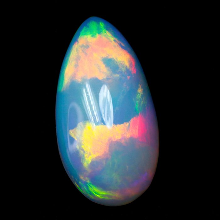 Portocaliu Opal  - 10.62 ct - IGI (Institutul gemologic internațional) - Joc de Culori