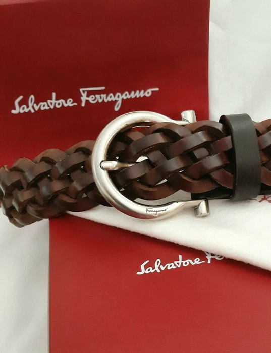 Salvatore Ferragamo - Gancio Logo Trecciato - Belt