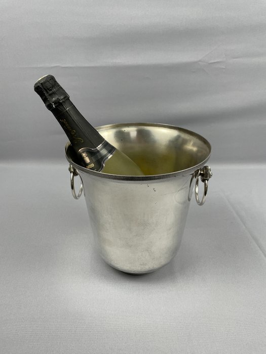 Champagnerkühler - Sektkühler / Champagnerkühler - mit Punze & Stempel - Frankreich um 1920 - hervorragender Zustand