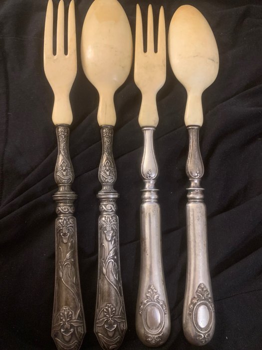 Bernand Jules - Cutlery set (2) - .950 silver, Plastic