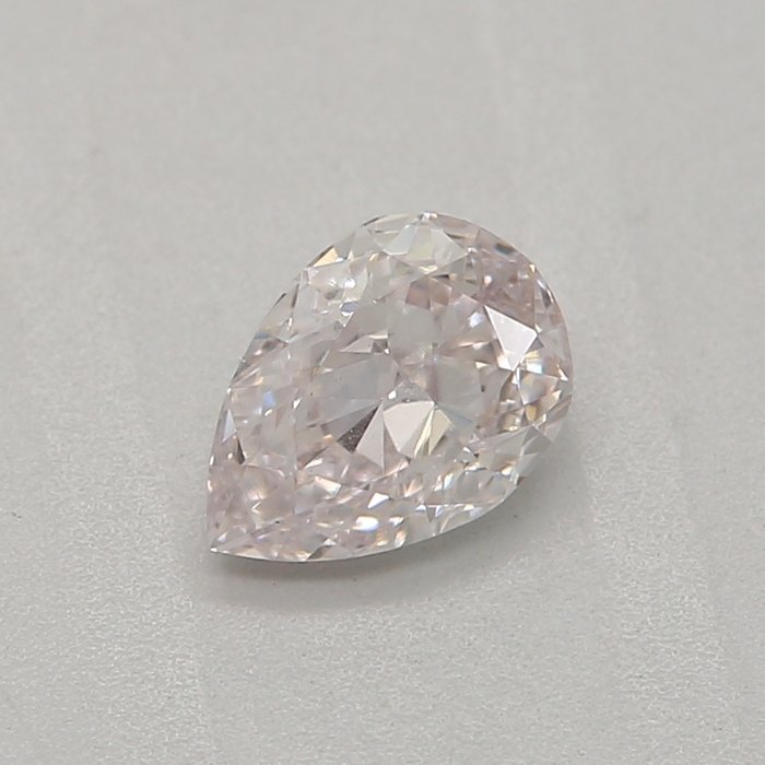 1 pcs Diamante - 0.34 ct - Pera - very light pink - VS1
