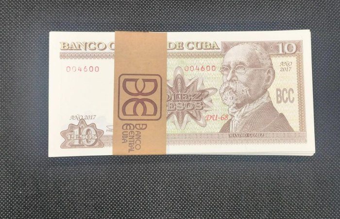 Kuba. - 100 x 10 Pesos 2017 - Pick 117s