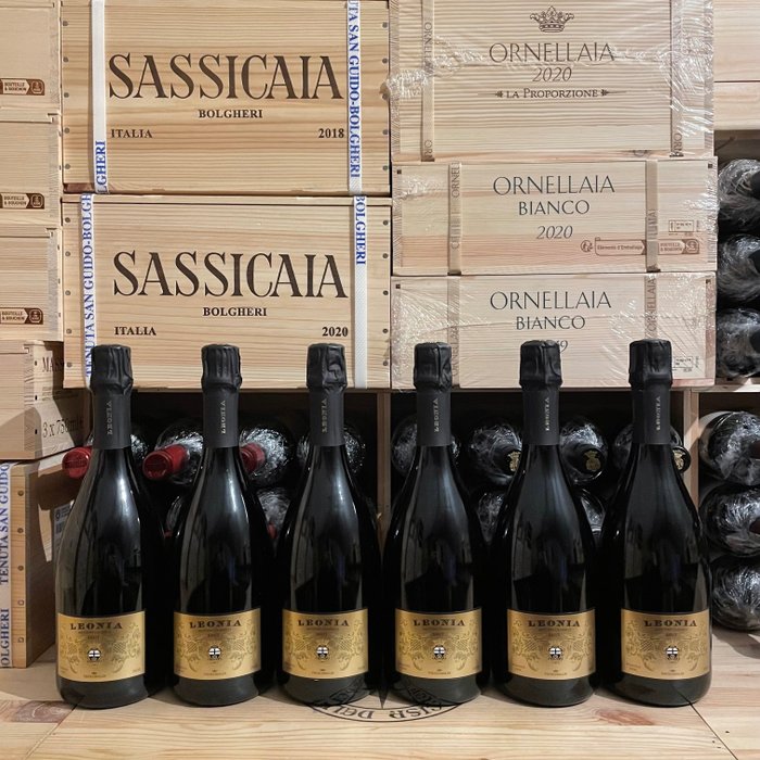 2020 Marchesi Frescobaldi, Metodo Classico "Leonia" Brut - Toscana DOC - 6 Botellas (0,75 L)