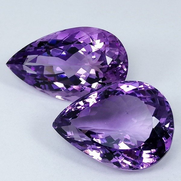 2 pcs  紫水晶 - 33.05 ct