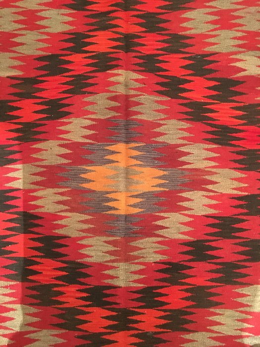 费特希耶； - 凯利姆平织地毯 - 390 cm - 157 cm