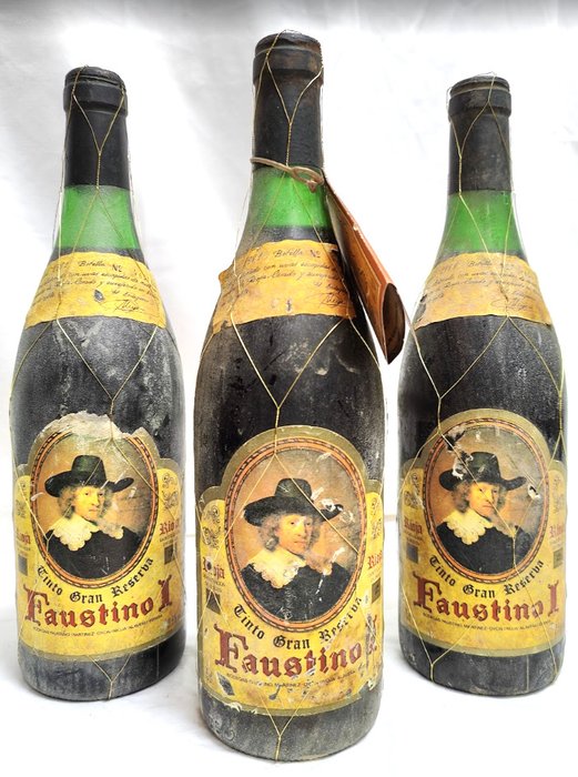 1981 Bodegas Faustino I - Rioja Gran Reserva - 3 Flasker (0,75 L)