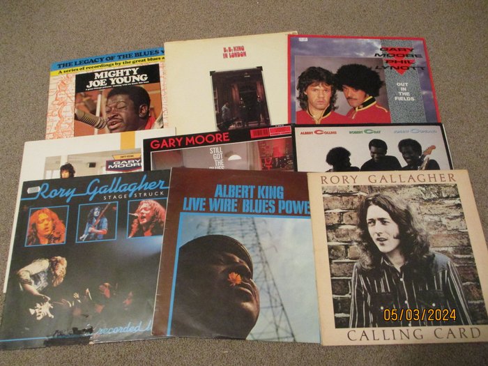 Albert King, B.B. King, Gary Moore, Rory Gallagher - Multiple artists - Great Blues Guitarists Collection - LP Albums (multiple items) - 1968