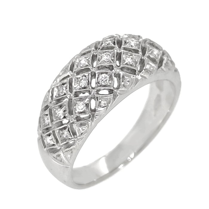 Ring Witgoud Diamant  (Natuurlijk) 