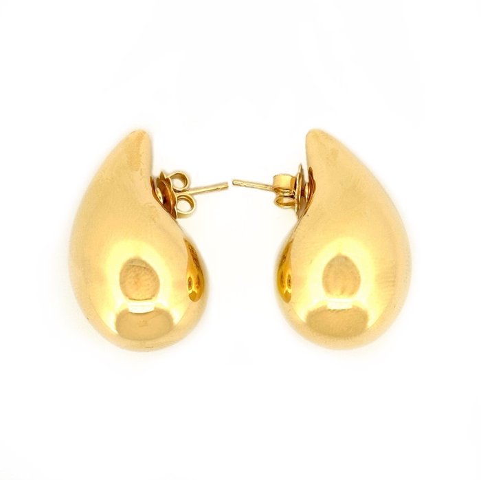 Teardrop Earrings - 8.2 gr - 18 Kt - Ohrringe - 18 kt Gelbgold 