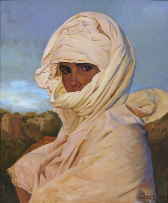 Pablo Segarra Chías (1945) - Mujer con turbante