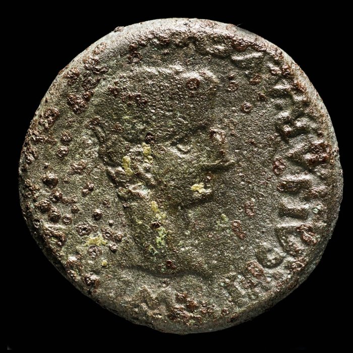Hispania, Italica. Augustus (27 BC-AD 14). As MVNIC ITALIC PERM DIVI AVG  (Nincs minimálár)