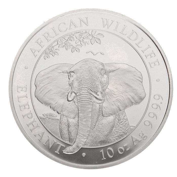 Somalië. 1.000 Shilling 2021 - ''Elephant'' 10 Oz